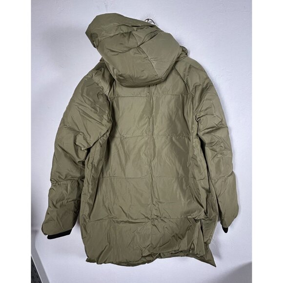 Orolay Women's Thickened Down Jacket Large Hooded Zip-Up Green Outdoor Packable - Picture 2 of 10